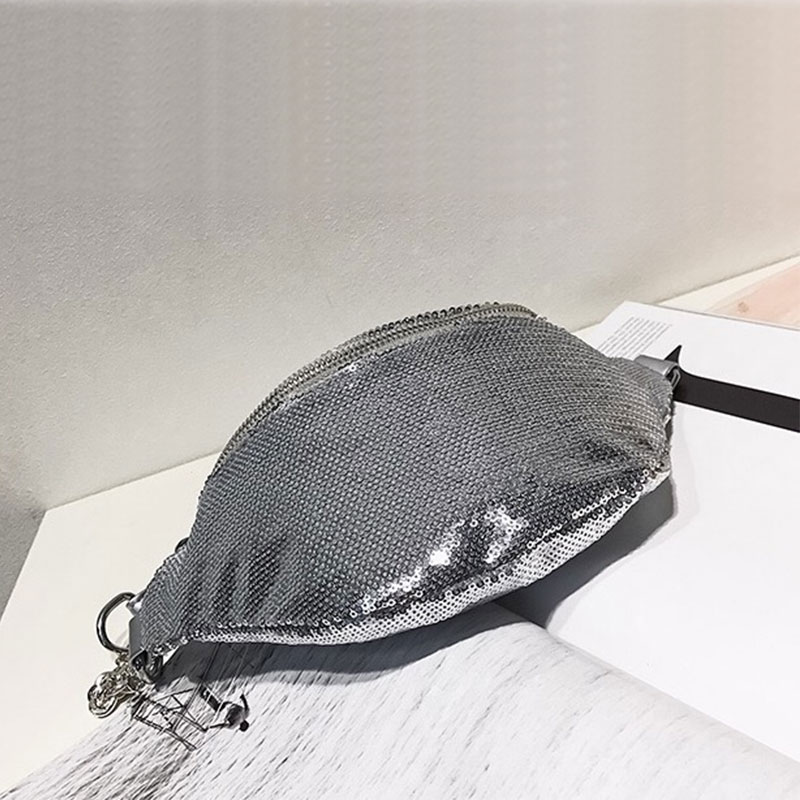 Fashion Design Glitter Fanny Pack Waist Bag with Adjustable Strap for Unisex Manufacturer 
