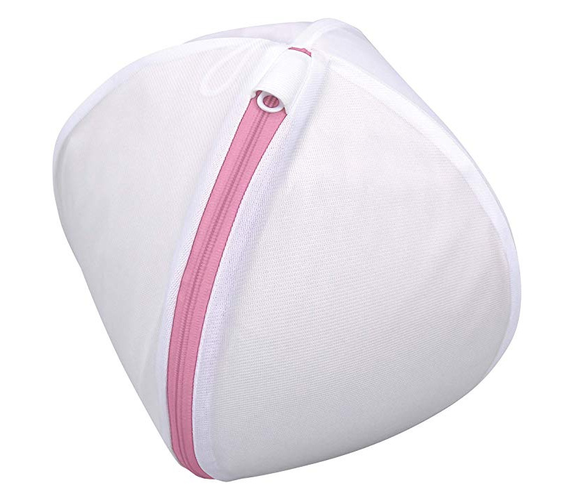 White Delicate Durable Polyester Wash Bags with Zipper for Laundry Blouse Hosiery Stocking Underwear Bra and Lingerie