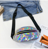  Shiny foil Holographic PU Waist Bags Waterproof Festival Party Travel Rave Hiking Outdoor Activities Fanny Pack Manufacturer