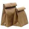 Washable Kraft Paper Takeaway Bag Gift Bag Tote Bag Grocery Bag Shopping Bag Takeout Bags for Restaurant Bakery Retail 