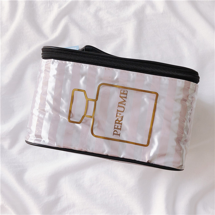 PVC Portable Makeup Pouches Multifunctional Clear Cosmetic Bags Toiletry Bags Carry on Makeup Bags for Travel or Daily Use Manufacturer