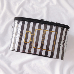 PVC Portable Makeup Pouches Multifunctional Clear Cosmetic Bags Toiletry Bags Carry on Makeup Bags for Travel or Daily Use Manufacturer