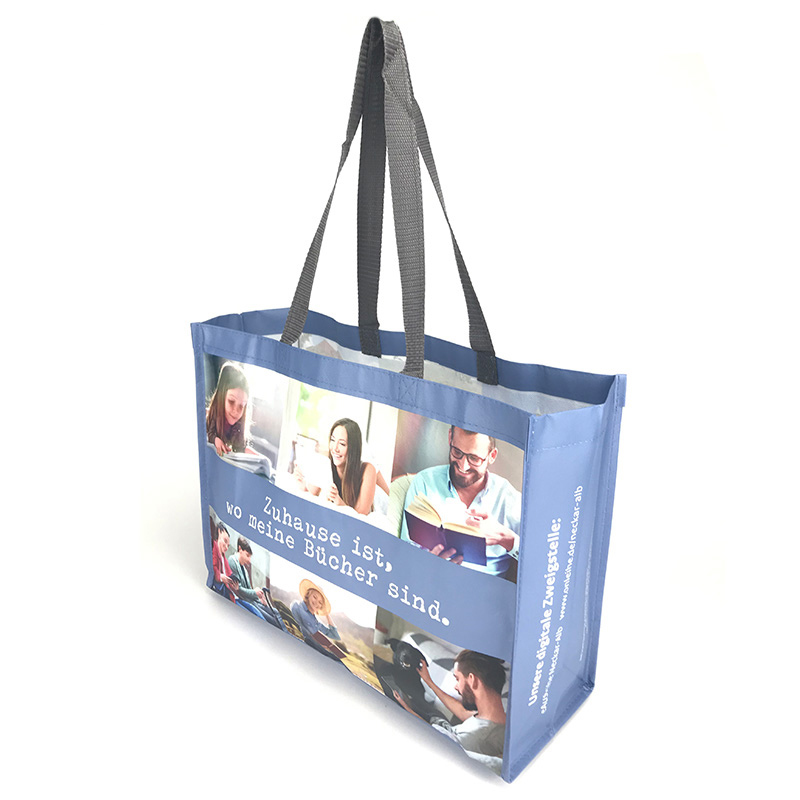 OEM available eco-friendly reusable PLA non woven tote shopping bag print logo Manufacturer