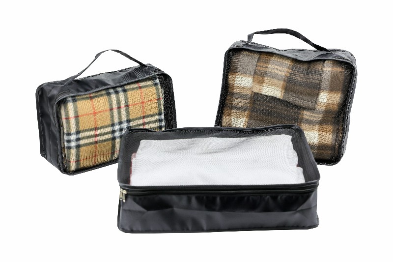 Hot Selling 3 Pcs RPET Travel Storage Set Bag with Handle For Luggage Clothes Essentials 