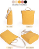 Cotton Canvas Tote Handbags Casual Shoulder Work Bag Crossbody Bag with Zipper Closure 